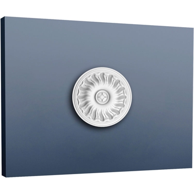 Rosone soffitto parete in poliuretano R11 LUXXUS decorazione per interni d 19 cm - Orac
