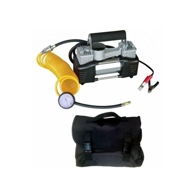 Mini compressore a doppio cilindro professionale con borsa/zaino 12V portatile