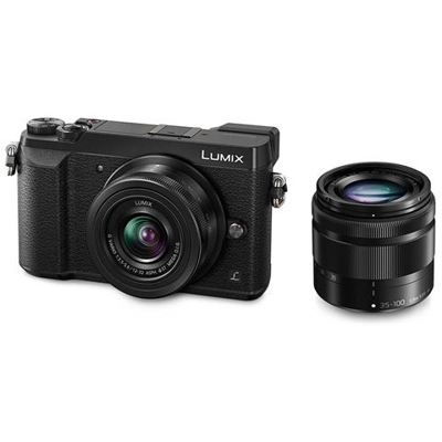 Kit Fotocamera Digitale Mirrorless Lumix GX80 Sensore Live MOS 16 Mpx 4K Ultra HD + Obiettivo Lumix G Vario 12-32mm / 35-100 mm