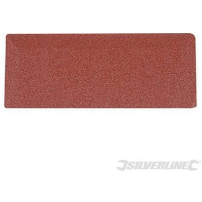 Silverline 10 fogli di smerigliatura abrasivi 93 x 230 mm 80 Grana