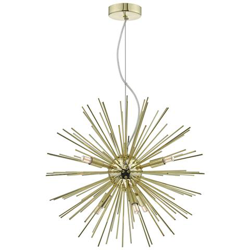 Lampada A Sospensione Sferica In Oro, 6x G9 características