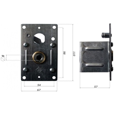Arganello a Fune Tipo C per Finestra Ø Fune 2,4 mm