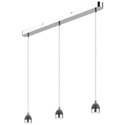Sospensione Modulare A Barra Diritta Cromo Lucido Led, 3x Led en oferta