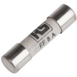 Fusibile a cartuccia RS PRO, 8A, Ø 5 x 20mm, FF, 250V ca, Ceramico características