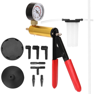 Professional Car Auto Hand Held Pompa di pressione del vuoto Adattatore di spurgo del freno Tester del serbatoio del fluido Kit di test di spurgo del