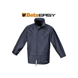 Giacca impermeabile in poliestere spalmato PVC , blu art. 7978E | S precio