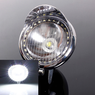 Fari per moto a LED ANGEL EYE Fendinebbia Harley Chopper Bobber Cruiser