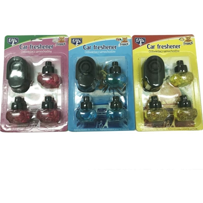 DEODORANTE DA BOCCHETTA AUTO PROFUMATORE CON 3 RICARICHE PROFUMO DA 15ML ABITACOLO CAR fragranza casuale