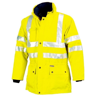 Giacca da lavoro alta visibilità da lavoro, Issa, industrial starter, modello 04630N colore giallo e arancio.-Giallo-L Outlet - Giallo - l - Giallo
