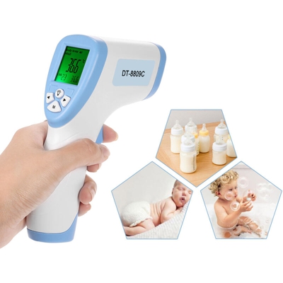Termometro a infrarossi, DT8809C, blu