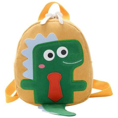 Borsa Prescolare Della Spalla Dello Zaino Del Dinosauro Sveglio Delle Ragazze Dei Neonati Dei Neonati [ giallo]