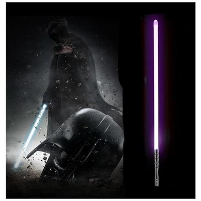 Spada Laser Rgb 11 Cambia Colore Con Suono Leggero - Suono Potente Da Duello Foc Lock Up Manico In Metallo Spada Lama Pc - Nero Hd Blu [ nero Hd Viola]