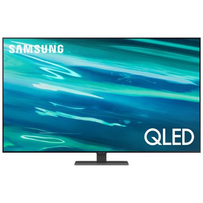 TV QLED 4K 50” QE50Q80A Smart TV Wi-Fi Carbon Silver 2021