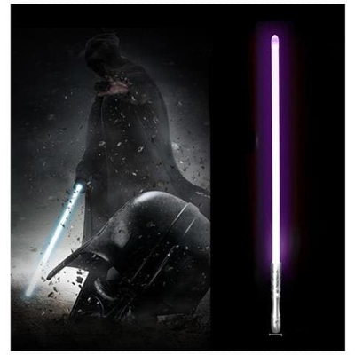 Spada Laser Rgb 11 Cambia Colore Con Suono Leggero - Suono Potente Da Duello Foc Lock Up Manico In Metallo Spada Lama Pc - Nero Hd Blu [ argento Hd Viola]