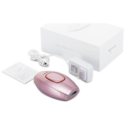 Epilatore Laser Ipl Per Uso Domestico Flash - Macchina Per La Rimozione Dei Peli Del Viso Del Corpo Portatile Mini Rasoio Per Signora - Bianco Con Confezione / Spina Americana [ rosa Con Confezione Scatola / Spina Uk]