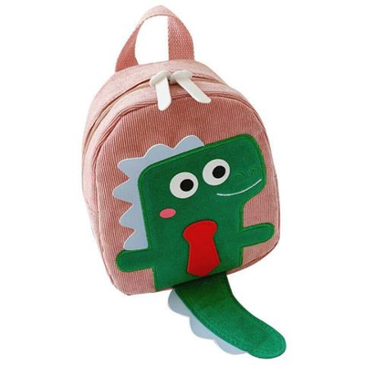Borsa Prescolare Della Spalla Dello Zaino Del Dinosauro Sveglio Delle Ragazze Dei Neonati Dei Neonati [ rosa]