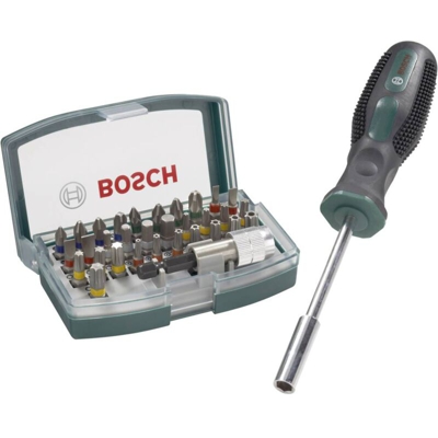 Bosch Accessories Promoline 2607017189 Kit inserti 33 parti Taglio, Croce Phillips, Croce Pozidriv, Brugola interna, Es