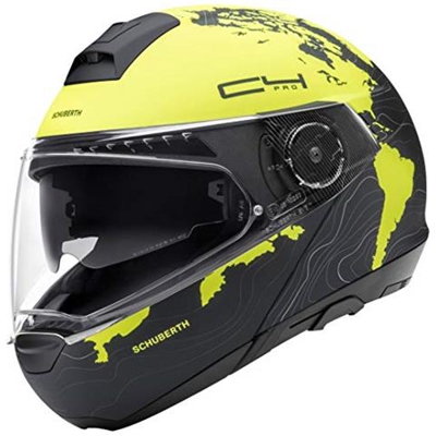 4549146360 - Casco Per Moto Giallo, L (59) 1 Pezzo