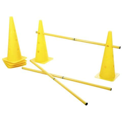 2-in-1 Set Di Coni Per Agility Gialli 81994 en oferta