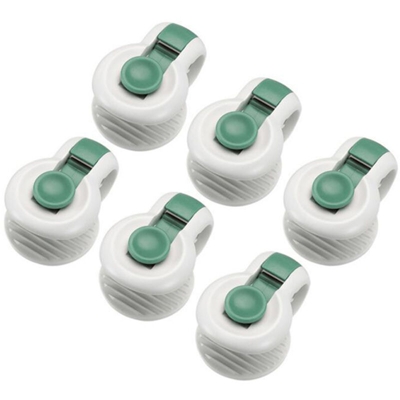 Asupermall - Verde A0396 clip di fissaggio trapunta antitraccia 6 pz