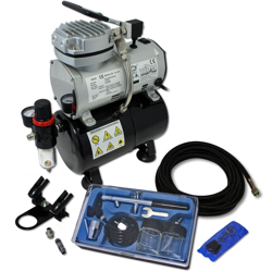 Set per principianti AS189 compressore con 1 pistola a spruzzo e gamma completa di accessori características