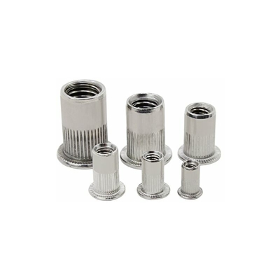 Nova - Rivetto a testa piatta in acciaio inossidabile vari modelli 165 pz