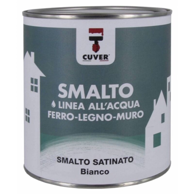 Colorificio I.co.ri.p. - SMALTO SATIN.ALL'ACQUA CUVER BIANCO LT.0,375
