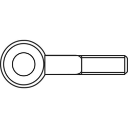 Vite ad occhiello 25 mm Acciaio zincato M4 50 pz. - Toolcraft características