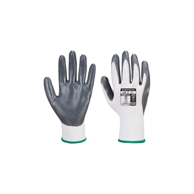 Portwest - Guanti in Nitrile Flexo Grip | Small - GreyWh - Grey White