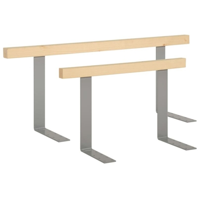vidaXL Schienali Divano Pallet 2 pz 100/70 cm Legno Massello di Pino - Marrone