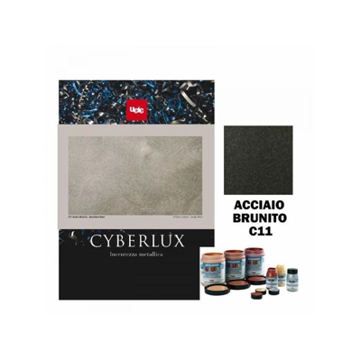Pittura Decorativa Metallescente Cyberlux C11 Acciaio Brunito Ml.500 Ucic