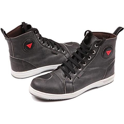Lane, Stivali Da Motociclista, In Pelle - Nero