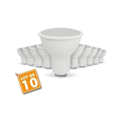Eclairage Design - Lotto di 10 lampadine a LED GU10 7W eq. 60W 4000K Bianco naturale
