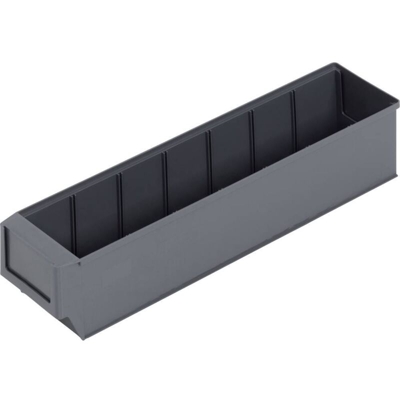 Alutec 66029 Cassetta impilabile da magazzino (L x L x A) 400 x 91 x 81 mm Grigio scuro 1 pz.