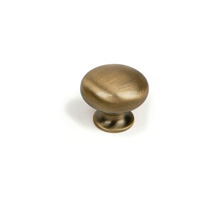 Pomolo stile contemporaneo, Ottone, Ottone Satinato, 30 mm di diametro. Marchio REI