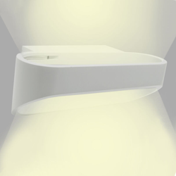 Applique moderno bianco LED COB 6W lampada doppia emissione luce parete 220V Luce Bianco freddo en oferta