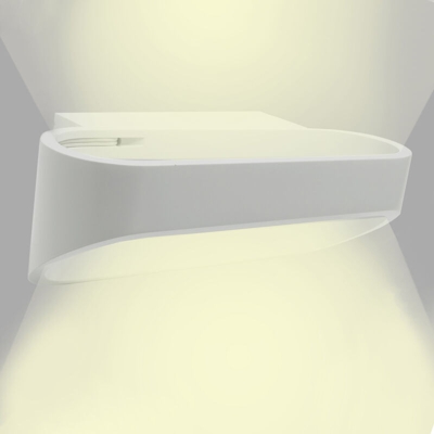 Applique moderno bianco LED COB 6W lampada doppia emissione luce parete 220V Luce Bianco freddo