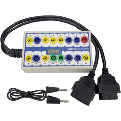 Asupermall - Auto professionale OBD-2 Break Out Box Diagnostica di bordo Breakout Box Connettore diagnostico del rilevatore di protocollo OBD-II, precio