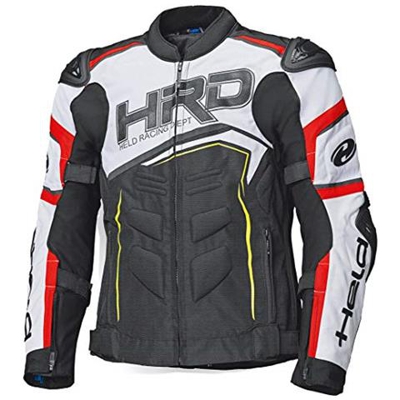 Safer Srx Giacca Tessile Moto Nero / Rosso / Bianco
