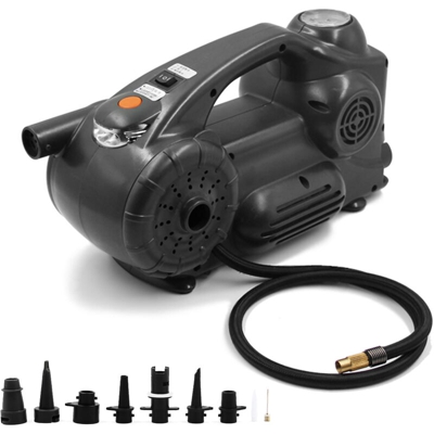 Gonfiatore per pneumatici portatile per compressore d'aria DC 12V 120PSI Pompa elettrica con manometro analogico Luce a LED per pneumatici per auto