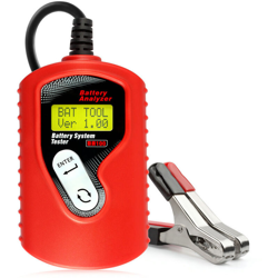 Asupermall - Analizzatore di sistema per batterie per auto per auto Tester per batterie per auto Strumenti di analisi digitale, rosso características