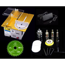 Mini sega da tavolo multifunzionale Seghe da tavolo elettriche Seghe per piccoli utensili da taglio per uso domestico Macchina per tornio per en oferta