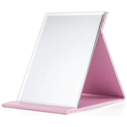 Specchio per il trucco pieghevole LangRay in ecopelle con supporto trasparente ?Rosa? características