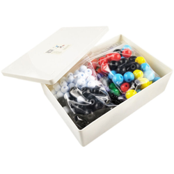 Asupermall - Kit di modelli molecolari di chimica in PP Set di modelli organici e inorganici Ausili per l'apprendimento dell'insegnamento delle precio