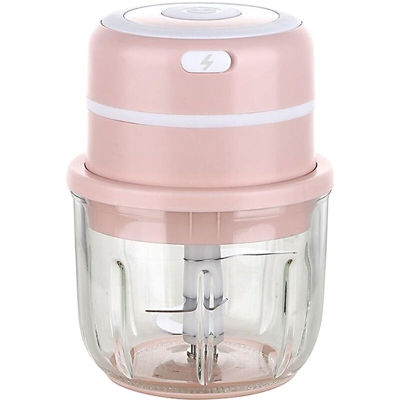 Asupermall - Mini tritatutto elettrico per aglio Affettatrice per aglio portatile Tritatutto per frullatore Robot da cucina per peperoncino Chili