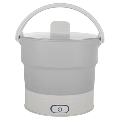 Asupermall - Riscaldatori da 800 ml di bollitore elettrico pieghevole in silicone da viaggio portatile da campeggio per riscaldamento dell'acqua