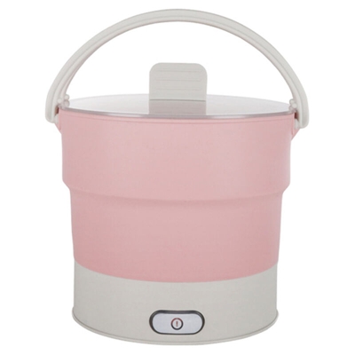 Asupermall - Riscaldatori da 800 ml di bollitore elettrico pieghevole in silicone da viaggio portatile da campeggio per riscaldamento dell'acqua