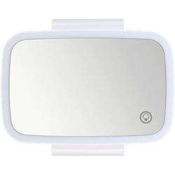 LangRay Specchio per visiera parasole automatica con LED Specchio cosmetico per trucco solare Specchio cosmetico regolabile Clip sullo specchio per características