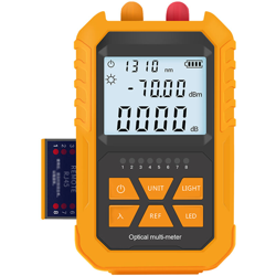 Asupermall - Misuratore di potenza ottica portatile con 5 km di luce rossa -70 ~ + 3dBm Mini tester di potenza ottica Tester per cavi di rete características