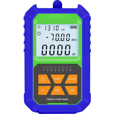 Asupermall - Misuratore di potenza ottica portatile -70 ~ + 3dBm Mini tester di potenza ottica Misuratore di potenza della luce digitale portatile